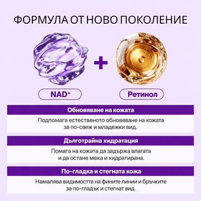 True Skin Стягащ Крем с NAD+ и Пептиди